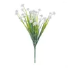 Decoratieve bloemen kunstmatige plastic plakboeking kerstdecoratie handwerk vaas voor huisaccessoires diy tuin bruiloft nep plant