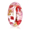 Bangle Dried Flower Resin Bracelet Real Inside Of Jewelry Gifts For Women And FriendsBangle