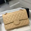 كيس كتف ليدي حقيبة كروسة جلدية حقيقية 25.5 سم مصمم حقيبة رقة knockoff super_bagss مع صندوق YC001-2