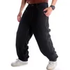 Jeans pour hommes Hommes droit coupe ample Hip-Hop jean Skateboard décontracté Street Dance Hip Hop jean Denim pantalon grandes poches broderie grande taille 230316