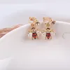Backs kolczyki jiofree w stylu Korea Pszczoły kreskówka rhinestone clip bez przebijania dla kobiet słodkie ucho bez przebitych