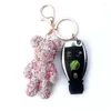 Decorações de interiores Anti-perdido de luxo de keyring de chaveiro de carros automóveis Acessórios para o suporte da corrente de chaves do veículo