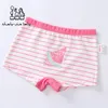 Panties 4Pcs/lot Girls Boxer Pants Soft Kids Underwear For Cotton Sweet Print 4 Colors Baby Grils Safety