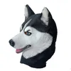 Máscaras de festa Funny Halloween truques de truques animal husky cão cabeça Proteção ambiental material de látex decoração /1 gota del dhkrl