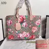 Bolsas femininas Shopper Tote reversíveis Bolsas de grife de luxo com estampa de flores vermelhas femininas G bolsas de ombro casuais para compras Bolsa de mão