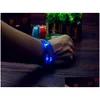 Novelty Lighting Music Activated Sound Control Led Flashing Bracelet Light Up Bangle Wristband Club Party Bar Cheer Luminous Hand Ri Dhw74