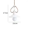 Pendant Lamps Small Ears White Ceramic LED Lights Lighting Vintage Lamp Dining Living Room Bedroom Home Decor Hanging