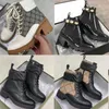 Designer Snow Boots Martin Desert Platform Boot Women Leather Laureate White Bee Star Trail Lace-Up Ankel Boot Winter Boot High Heels Shoes With Box No013