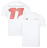 2023 Nueva camiseta de carreras F1 Fórmula 1 Camiseta de conductor Verano Hombres Mujeres Moda Contraste Color Casual Camiseta de manga corta Tallas grandes