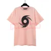 Designer Mens Summer Short Sleeve T Shirt Womens Fashion Cyclone Printing Tees Lovers Hip Hop Clothing Size S-XL