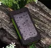 20000mAh Solar Power Bank Charger With LED Flashlight Compass Camping Lamp Double Head Battery Panel Waterproof Outdoor Power Banks