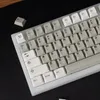 GMK Clones White Gray 121 Keys Double Shot Keycap YMK keycap English Custom Personality Keycaps For Mechanical Keyboard RK61/87/