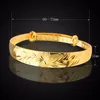 Bangle mode armband bloempatroon verstelbare gouden dames elegante eenvoudige merk sieraden prachtige collocatie. BR70095