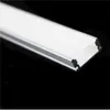 LED -remsor 0,3 0,4 0,5 m/pc 12/16/20 tum Flat U LED -stripprofil 5V 12V 24V 3V Tejp Ljusskydd Skåp Bar Channel Housing Diffusser P230315