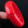 Strang Stretch Armreif Blau Weiß Rot Natürliche Türkise Edelsteine Perlen Armband Damen Schmuck 7 Zoll TBK303