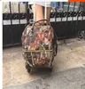 Duffel -väskor rullade ryggsäckväska för kvinnor reser bagage vagn ryggsäckar på hjul rullande