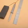 R1028 Flipper Coltello pieghevole D2 Lama a punta di lancia in raso TC4 Manico in lega di titanio Coltelli per cartelle tascabili EDC da esterno
