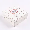 Brocada de presente 20pcs Caixa de presente de flor Kraft Favory Favory Packaging Agradece a caixa de embrulho de bolo 14x14x5cm 230316