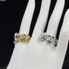 Neuer Stil Gold/Silber-Kette mit seitlichen Steinen, Ringe, Totenkopf-Skelett-Anhänger, offener Ring für Damen und Herren, Party, Hochzeit, Liebhaber, Verlobung, Punk-Schmuck, Geschenke RM-r21872