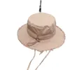 2023 Casquette Bob kapelusze z szerokim rondem projektant kapelusz typu Bucket dla kobiet postrzępiona czapka jac