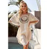 Casual Dresses Sunflower Bikini Cover Up Sexy Swimsuit Beach Dress Women Summer Bathing Suit Beachwear Shirt 230314