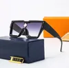 Luksusowe kwadratowe okulary przeciwsłoneczne projektant okularów przeciwsłonecznych dla kobiety okulary mody prostokąta Big Full Free Projekt dla mężczyzny Kobiety 10 Opcja Najwyższa jakość