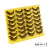 Multilayer Thick Fluffy False Eyelashes Extension Messy Crisscross Handmade Reusable Faux Mink Fake Lashes Naturally Soft Wispy Strip Lashes