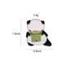 Spille 10 pezzi simpatico panda smalto spilla animali del fumetto distintivo donna uomo zaino vestiti spille gioielli per bambini