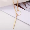 Collares colgantes WUKALO Moda Casual Chocker Collar Personalidad Infinity Cross Gold Color Gargantilla en el cuello Joyería de las mujeres