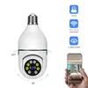 Caméras IP 5G Ampoule Wifi Caméra de Surveillance Vision Nocturne Couleur Automatique Suivi Humain Zoom Sécurité Intérieure Protection Moniteur Caméra 230314