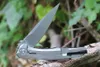 Promozione Coltello pieghevole Flipper CPM-20CV Lama per lavaggio in pietra Fibra di carbonio con manico in lamiera di acciaio Cuscinetto a sfere Coltelli tascabili EDC ad apertura rapida con scatola al dettaglio