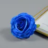 100pcs Big Rose Flower Symulacja Rose Głowica Whole Blue Rose Wedding Dekoracja Przyjęcia urodzinowe Rosy Dekoracja domu F289U