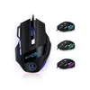 Souris de jeu filaire rétro-éclairage coloré Rgb lumière respiratoire 7 touches G6 USB souris de jeu e-sports pour PC ordinateur portable pour joueur professionnel