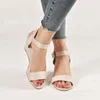 Sandals Women's Wedge High Heel Summer 2023 Fivela Strap Sexy Peep Toe Plataforma feminina Big Size Bohemian Sandal