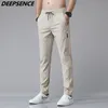 Męskie spodnie wiosne lato męskie spodnie proste cienkie spodnie Męskie oddychające spodnie Khaki sportowe joggery dla mężczyzn 230316