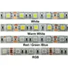 Bandes Led 5 Mètres Bande Lumineuse Blanc Chaud 5M 5050 Smd Super Lumineux Haute Puissance Étanche Flexible 300 Bleu Frais Rouge Drop Delivery Li Dhvjr