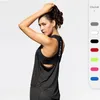 Designer de mode Womens Sports Vest Fitness Yoga Outfits Running Chemisier à bretelles en forme de T Gilet ample respirant à séchage rapide