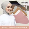 Roupas étnicas por atacado Modal Modal Interior Hijab Caps Muçulmano Cap de Turbano Cap