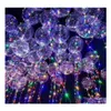 Led Strings Bobo Ball Wave String 5 Meter 18 24 36 Balloon Light With Battery For Christmas Halloween Wedding Party Home Decoration Dh4Vo