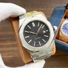 Luxury Men's Watch 43mm rostfritt pläterat svart fodral Automatisk mekanisk klassisk mode Royal Series