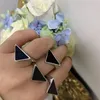 Triangle Tag Engagement Menser Rings for Women Encicate Modern Elements Bague Silver Flated Ring Letters Pattern Love Ring Jewelry Jewelry ZB040 E23