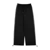 Pantalons pour femmes Capris pantalons décontractés femmes Bundle pieds pantalons conception ample jambe large cordon Streetwear Joggers Ulzzang BF tout-match 230316