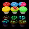 Latest Smoking Glow In Dark Colorful Silicone 5ML Wax Oil Rigs Storage Box Stash Case Sealed Tank Portable Mushroom Style Straw Dabber Bong Handpipes Waterpipe