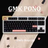 GMK PONO Large Set Cherry Profile PBT KeyCap Dye-Sub English Custom Personality KeyCaps för mekaniskt tangentbord 61/64/68/75/84