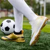 Dress Shoes Ultralight Men Football Sports Shoes Gold FG/TF Outdoor Boy Non-slip High-top Soccer Training Boots Sneakers 30-45# 230316