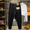 Mäns jeans 5xl 6xl 7xl 8xl plus size Pure Black Cotton Stretch Jeans Autumn High Quality Men's Loose Harem Pants Cargo Trousers 230316