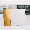 Gift Wrap Portable Birthday Marble Cake Box Paperboard Packaging Bakery Wrapping Stamoing Paper Box For Wedding Party Baking Gift Cases 230316