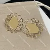 Luxe brief Designer Stud Gold Hoop Earrings Designer voor vrouwelijke sieradenliefhebbers Gift Party Wedding Engagement With Box