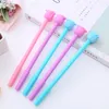 4pcs/lot Cute Rose Flower Gel Pen For Kids Student School Office Supplies Stationery Kawaii Writing Pens 0.5mm Black Ink