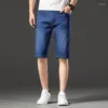 Shorts masculinos 2023 algodão masculino jeans fino roques calças curtas Moda de verão masculino casual calça jeans de cintura baixa